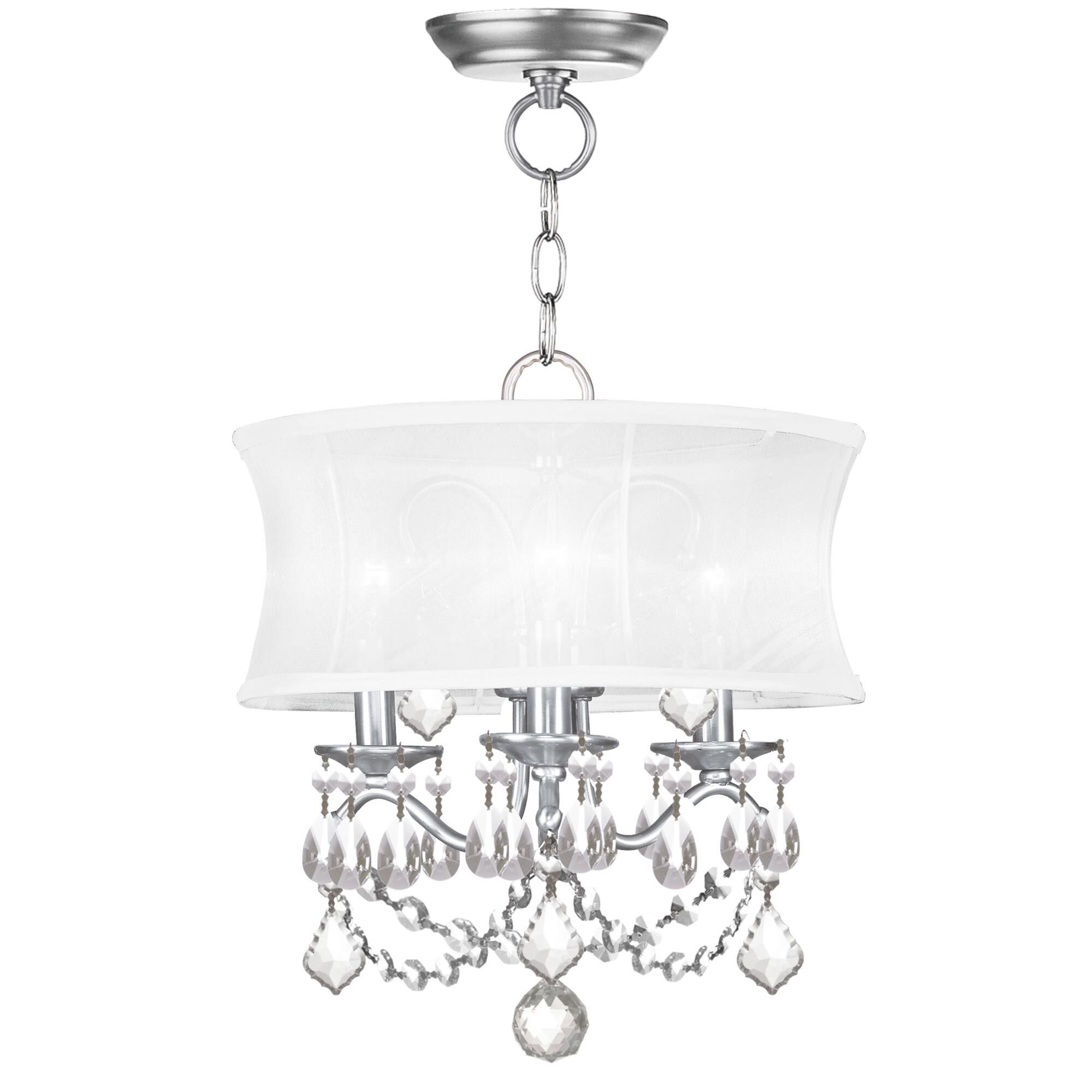Newcastle 13 Inch 3 Light Semi Flush Mount by Livex Lighting